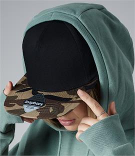 Beechfield Camo Snapback Cap